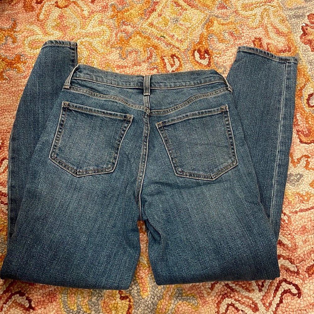 Tall slim straight high rise jeans